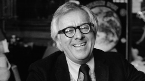 Ray Bradbury with his hands out, circa 1980. (Photo by Michael Ochs Archive/Getty Images)